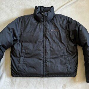 Vtg 90s Black Ralph Lauren Polo Jeans Co Cropped Down Puffer Coat S Small